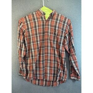 Roundtree & Yorke Shirt Mens Large Plaid